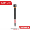 Milwaukee Tool SHOCKWAVE Impact Duty 9/16 Inch x 6 Inch Magnetic Nut Driver BULK 10