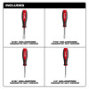Milwaukee Tool 4pc SAE HollowCore Magnetic Nut Driver Set
