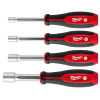 Milwaukee Tool 4pc SAE HollowCore Magnetic Nut Driver Set