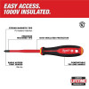 Milwaukee Tool 2pc 1000V Insulated Slim Tip Screwdriver Set
