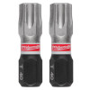 Milwaukee Tool SHOCKWAVE Impact Duty 1 Inch T40 INSERT BITS 25Pk