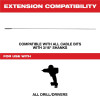 Milwaukee Tool 3/16 Inch x 52.5 Inch Flexible Cable Bit Extension