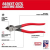 Milwaukee Tool 8 Inch Angled Head Diagonal Dipped Grip Cutting Pliers (USA)