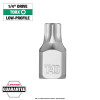 Milwaukee Tool 1/4 Inch Drive T40 Low-Profile TORX Bit Socket