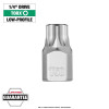 Milwaukee Tool 1/4 Inch Drive T50 Low-Profile TORX Bit Socket