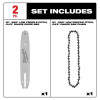 Milwaukee Tool 10" .325" LOW PROFILE Pitch, .043" Gauge Saw Chain and Guide Bar Set