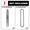 Milwaukee Tool 12" .325" LOW PROFILE Pitch, .043" Gauge Saw Chain and Guide Bar Set