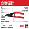 Milwaukee Tool 6 PC. Comfort Grip Cutting Pliers, Wire Stripper, & Cushion Grip Screwdrivers Set (USA)