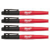 Milwaukee Tool 4PK INKZALL Black Fine Point Marker