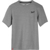 Milwaukee Tool HYBRID WORK TEE- SS GRAY 3X