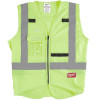 Milwaukee Tool Hi Vis Yellow Safety Vest - S/M
