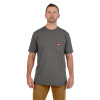 Milwaukee Tool GRIDIRON Pocket T-Shirt - Short Sleeve Gray S