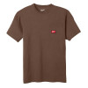 Milwaukee Tool GRIDIRON Pocket T-Shirt - Short Sleeve Brown S