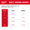 Milwaukee Tool FREEFLEX Nylon Webbing 1.5 Inch Belt - Black - Small