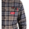 Milwaukee Tool GRIDIRON Flannel Shirt - Gray - 3X