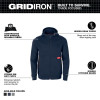 Milwaukee Tool GRIDIRON Full-Zip Hoodie- Blue- XL