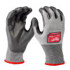 Milwaukee Tool Cut Level 5 High-Dexterity Polyurethane Dipped Gloves - Medium