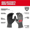 Milwaukee Tool Cut Level 4 High-Dexterity Coated Nitrile Dipped Gloves - L