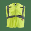 Milwaukee Tool Class 2 High Visibility Yellow Mesh Safety Vest - L/XL