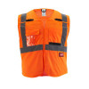 Milwaukee Tool Class 2 Breakaway High Visibility Orange Mesh Safety Vest - 4XL/5XL