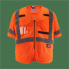 Milwaukee Tool Class 3 High Visibility Orange Mesh Safety Vest - L/XL