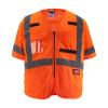 Milwaukee Tool Class 3 High Visibility Orange Mesh Safety Vest - 2XL/3XL