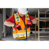 Milwaukee Tool Class 2 Surveyor's High Visibility Orange Safety Vest - S/M