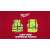 Milwaukee Tool Class 2 Breakaway High Visibility Yellow Mesh Safety Vest - S/M (CSA)
