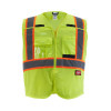 Milwaukee Tool Class 2 Breakaway High Visibility Yellow Mesh Safety Vest - 4XL/5XL (CSA)