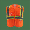 Milwaukee Tool Class 2 Breakaway High Visibility Orange Mesh Safety Vest - L/XL (CSA)
