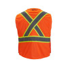 Milwaukee Tool Class 2 Breakaway High Visibility Orange Mesh Safety Vest - L/XL (CSA)