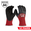 Milwaukee Tool 12-Pack Cut Level 4 Winter Dipped Gloves - XXL