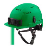 Milwaukee Tool BOLT Green Front Brim Vented Safety Helmet (USA) - Type 2, Class C