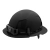 Milwaukee Tool BOLT Black Full Brim Hard Hat w/6pt Ratcheting Suspension (USA) - Type 1, Class E