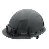 Milwaukee Tool BOLT Gray Front Brim Hard Hat w/6pt Ratcheting Suspension (USA) - Type 1, Class E