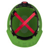 Milwaukee Tool BOLT Green Front Brim Hard Hat w/4pt Ratcheting Suspension (USA) - Type 1, Class E