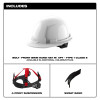 Milwaukee Tool BOLT Yellow Front Brim Hard Hat w/4pt Ratcheting Suspension (USA) - Type 1, Class E