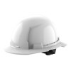 Milwaukee Tool BOLT White Full Brim Hard Hat w/4pt Ratcheting Suspension (USA) - Type 1, Class E