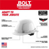 Milwaukee Tool BOLT White Full Brim Hard Hat w/4pt Ratcheting Suspension (USA) - Type 1, Class E
