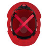 Milwaukee Tool BOLT Red Full Brim Hard Hat w/4pt Ratcheting Suspension (USA) - Type 1, Class E