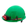 Milwaukee Tool BOLT Green Front Brim Hard Hat w/6pt Ratcheting Suspension (USA) - Type 1, Class E