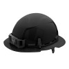 Milwaukee Tool BOLT Black Full Brim Vented Hard Hat w/6pt Ratcheting Suspension (USA) - Type 1, Class C