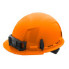 Milwaukee Tool Orange Front Brim Hard Hat w/4pt Ratcheting Suspension - Type 1, Class E