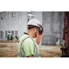 Milwaukee Tool Orange Front Brim Hard Hat w/4pt Ratcheting Suspension - Type 1, Class E