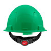 Milwaukee Tool BOLT Green Front Brim Vented Hard Hat w/4pt Ratcheting Suspension (USA) - Type 1, Class C
