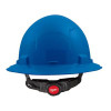Milwaukee Tool BOLT Blue Full Brim Hard Hat w/6pt Ratcheting Suspension (USA) - Type 1, Class E