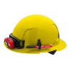 Milwaukee Tool BOLT Yellow Full Brim Vented Hard Hat w/4pt Ratcheting Suspension (USA) - Type 1, Class C