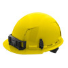Milwaukee Tool BOLT Yellow Front Brim Vented Hard Hat w/4pt Ratcheting Suspension (USA) - Type 1, Class C