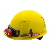 Milwaukee Tool BOLT Yellow Front Brim Vented Hard Hat w/4pt Ratcheting Suspension (USA) - Type 1, Class C