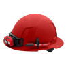 Milwaukee Tool BOLT Red Full Brim Vented Hard Hat w/4pt Ratcheting Suspension (USA) - Type 1, Class C